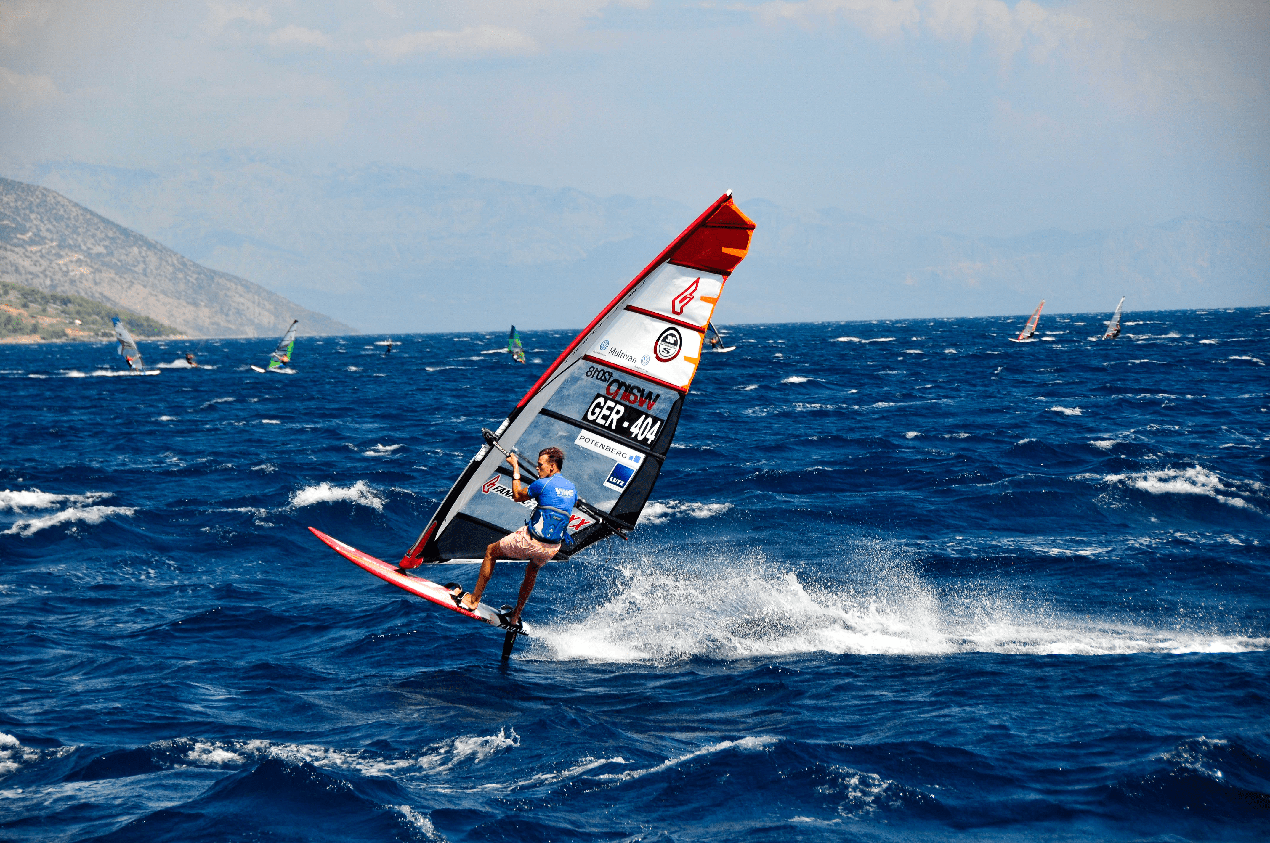 Image of a wind surfer