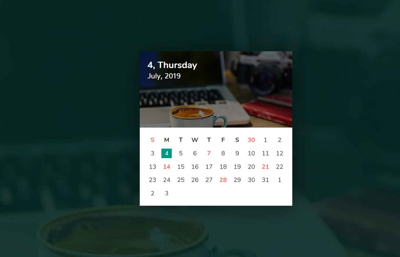 Calendar UI CSS